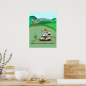 IRS Auditor in einer Golf-Sand-Falle Poster (Küche)