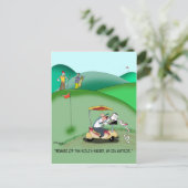 IRS Auditor in einer Golf-Sand-Falle Postkarte (Stehend Vorderseite)