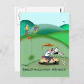 IRS Auditor in einer Golf-Sand-Falle Postkarte (Vorne/Hinten)