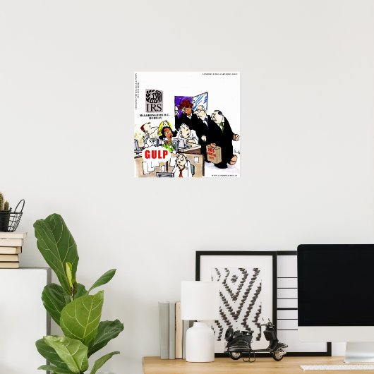 IRS Audits IRS Funny Poster (Heimbüro)