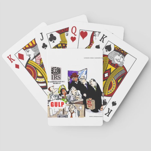 IRS Audits IRS Funny Spielkarten (Rückseite)