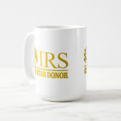 IRS Gold Star Donor Kaffeetasse (Vorderseite Links)