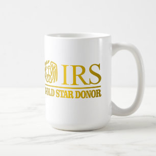 IRS Gold Star Donor Kaffeetasse