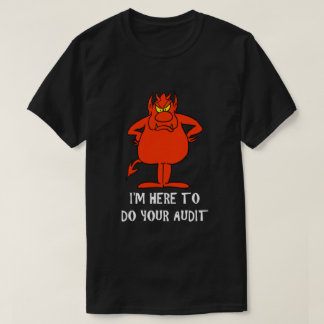 IRS Joke Taxday Spaß Humour Devil Audit Funny T-Shirt
