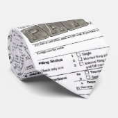 IRS-Krawatte mit Lohnzeichen Krawatte (Gerollt)