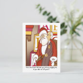 IRS Naughty List Holiday Postkarte (Stehend Vorderseite)