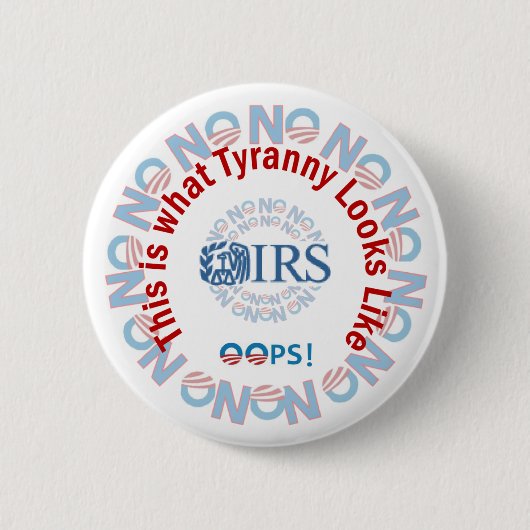 IRS-Skandal 2013 Button (Vorderseite)