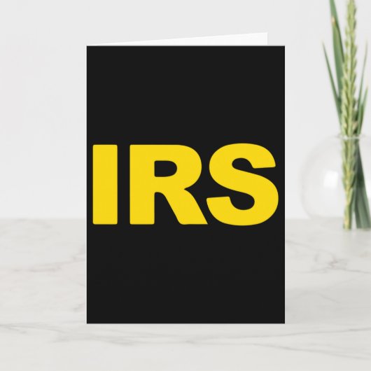 Irs Special Agent Long Sleeve  Karte (Vorderseite)