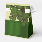 Irsh Green Kleeblatt Hochzeit Geschenkschachtel (Rückseite)