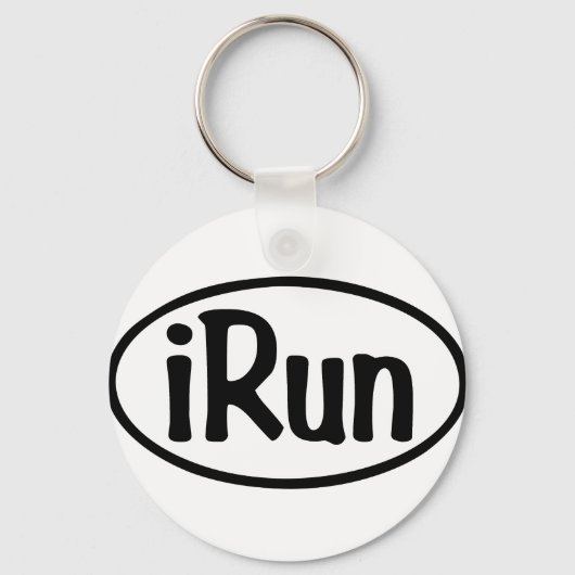 iRun Oval Schlüsselanhänger (Vorderseite)