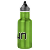 Irun - Schwarzes Edelstahlflasche (Rechts)