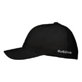 IRunToDrink bestickte schwarze Baseballkappe Bestickte Kappe (Links)