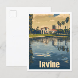 Irvine California Art Vintage Postkarte