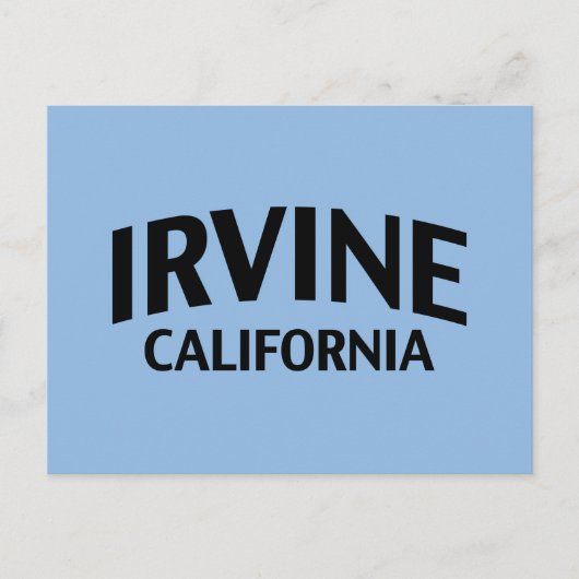 Irvine California Postkarte (Vorderseite)