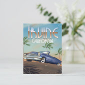 Irvine California Travel Poster Postkarte (Stehend Vorderseite)