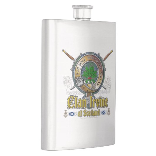 Irvine Clan Abzeichen Flachmann (Rechts)