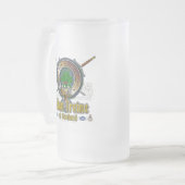 Irvine Clan Abzeichen Mattglas Bierglas (Vorderseite Links)