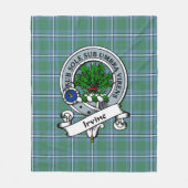 Irvine Clan Abzeichen Tartan Kariert Fleecedecke (Vorderseite)