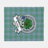 Irvine Clan Abzeichen Tartan Kariert Fleecedecke (Vorderseite (Horizontal))
