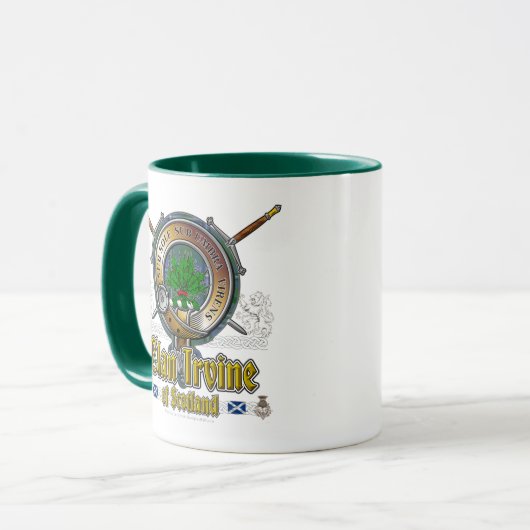 Irvine Clan Abzeichen Tasse (Vorderseite Links)