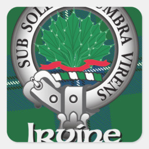 Irvine Clan Quadratischer Aufkleber