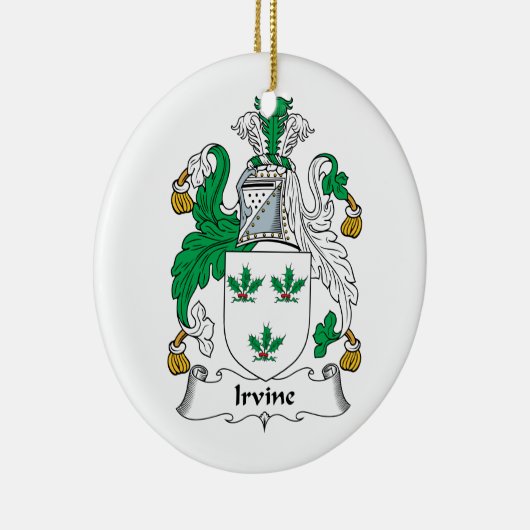 Irvine-Familienwappen Keramik Ornament (Rechts)