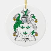 Irvine-Familienwappen Keramik Ornament (Vorne)