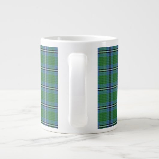 Irvine/Irving Clan Drum Castle & Tartan Jumbo-Tasse (Rückseite)