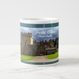 Irvine/Irving Clan Drum Castle & Tartan Jumbo-Tasse
