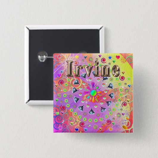 Irvine Lucky Golden Button (Vorne & Hinten)