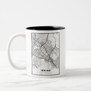 Irvine Map Zweifarbige Tasse