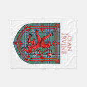 Irvine of Drum Tartan Scottish Plaid Fleecedecke (Vorderseite (Horizontal))