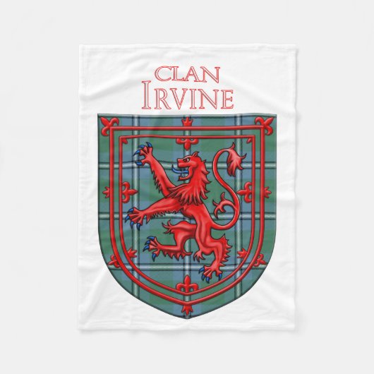 Irvine of Drum Tartan Scottish Plaid Fleecedecke (Vorderseite)