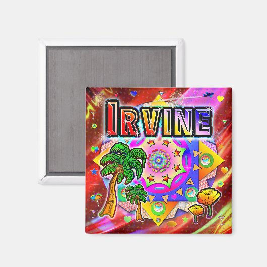 Irvine Tropical Friends Magnet (Vorderseite/Rückseite)
