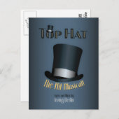 Irving Berlin Top Hat Musical Poster Postkarte (Vorne/Hinten)