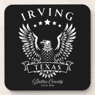 Irving Dallas County Texas Vintage Adler Getränkeuntersetzer