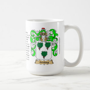 Irving, der Ursprung, die Bedeutung und das Wappen Kaffeetasse