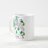 Irving-Familienwappen Kaffeetasse (Vorderseite Links)
