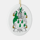 Irving-Familienwappen Keramikornament (Rechts)