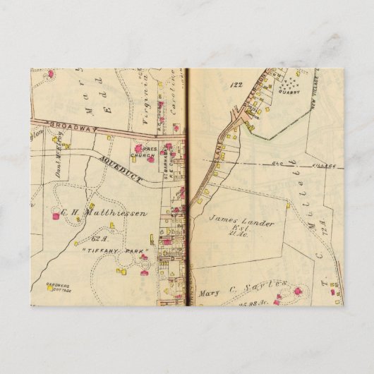 Irvington, New York Postkarte (Vorderseite)
