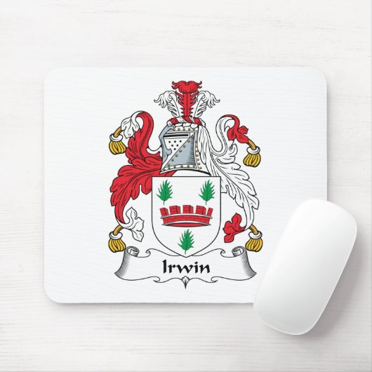 Irwin Familienwappen Mousepad (Mit Mouse)