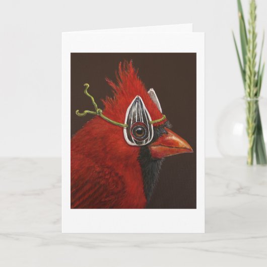 Irwin mit Kardinal-Karte Karte (Vorderseite)