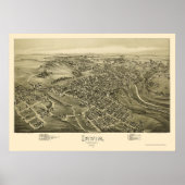 Irwin, PA Panoramic Map - 1897 Poster (Vorne)
