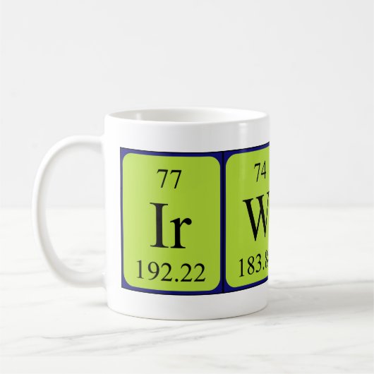 Irwin Periodenname Tasse (Links)