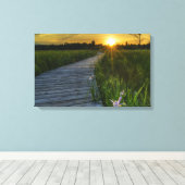 Irwin Prairie Boardwalk Sunset Leinwanddruck (Insitu (Holzboden))