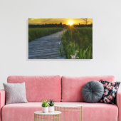Irwin Prairie Boardwalk Sunset Leinwanddruck (Insitu (Wohnzimmer))