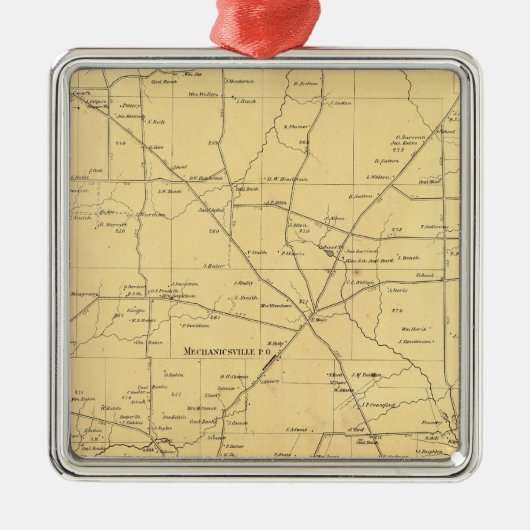 Irwin Township Silbernes Ornament (Vorne)