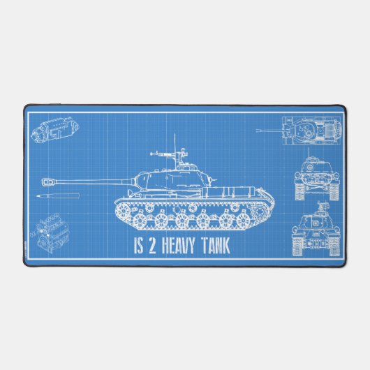 is-2-Tank Schreibtischunterlage (Vorderseite)