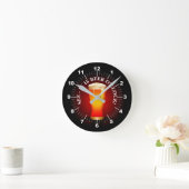 Is Beer O'Clock Time Drinking Beer Drinker Funny  Runde Wanduhr (Zuhause)