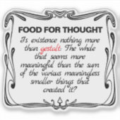 Is Existence Gestalt? Aufkleber (Vorderseite)